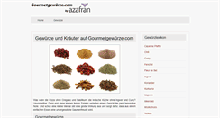 Desktop Screenshot of gourmetgewuerze.com