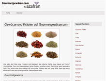 Tablet Screenshot of gourmetgewuerze.com